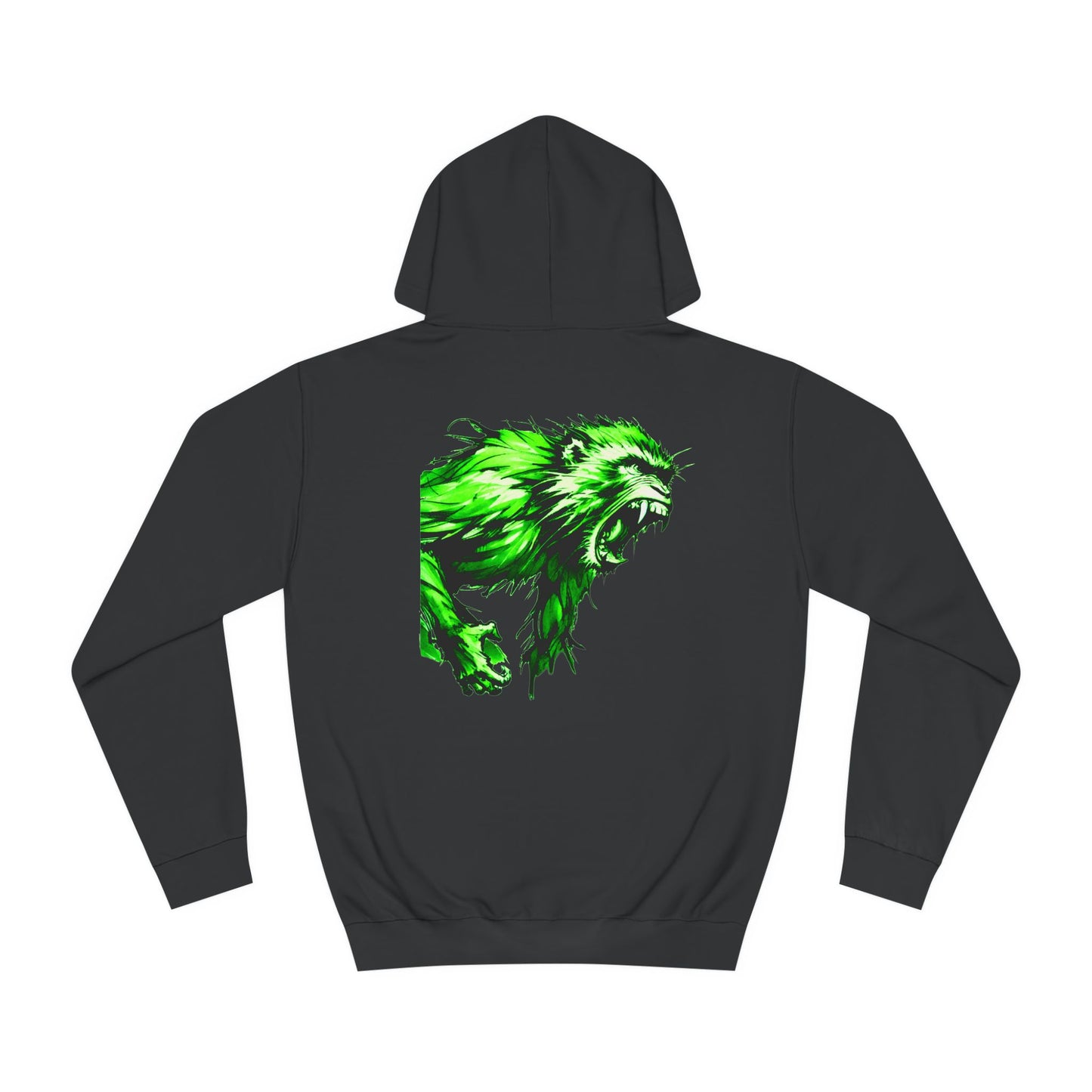 Macaque Hoodies - Wrath Sumi-e Green (back)