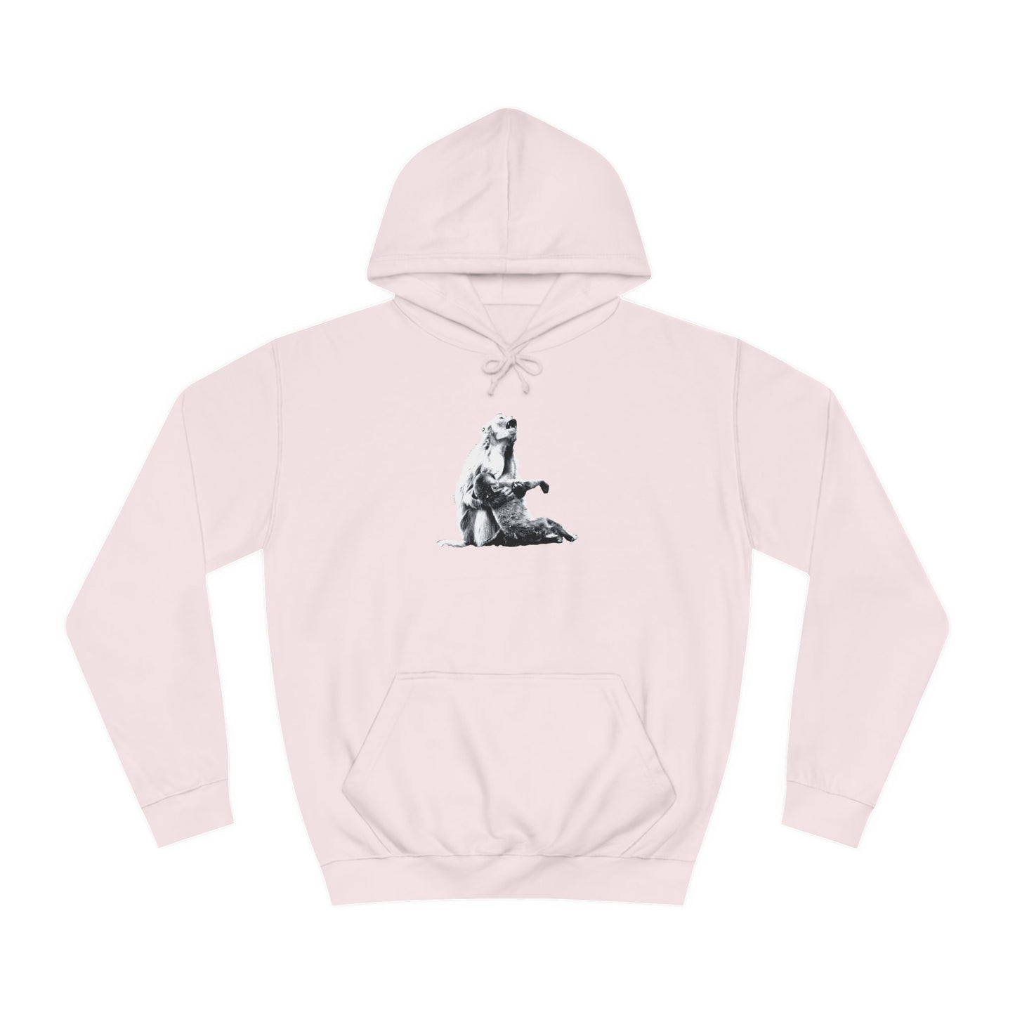 Macaque Hoodies - Macaque della Pieta Monochrome