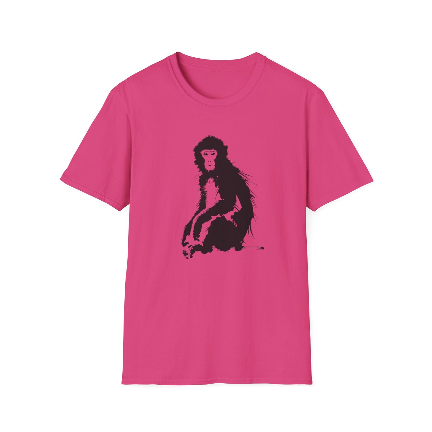 Macaque Tees - Tranquil Sumi-e Macaque