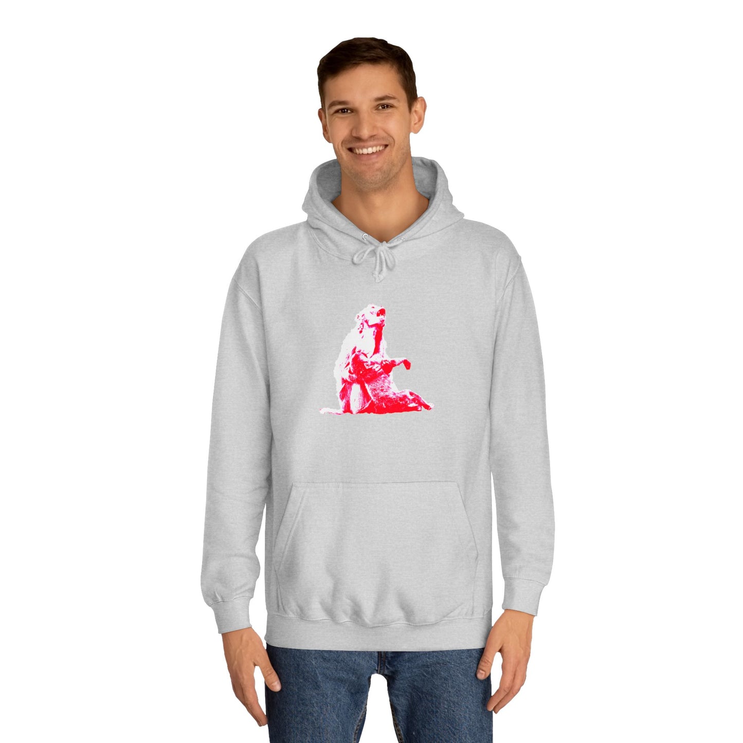 Macaque Hoodies - Macaque della Pieta Red Contrast