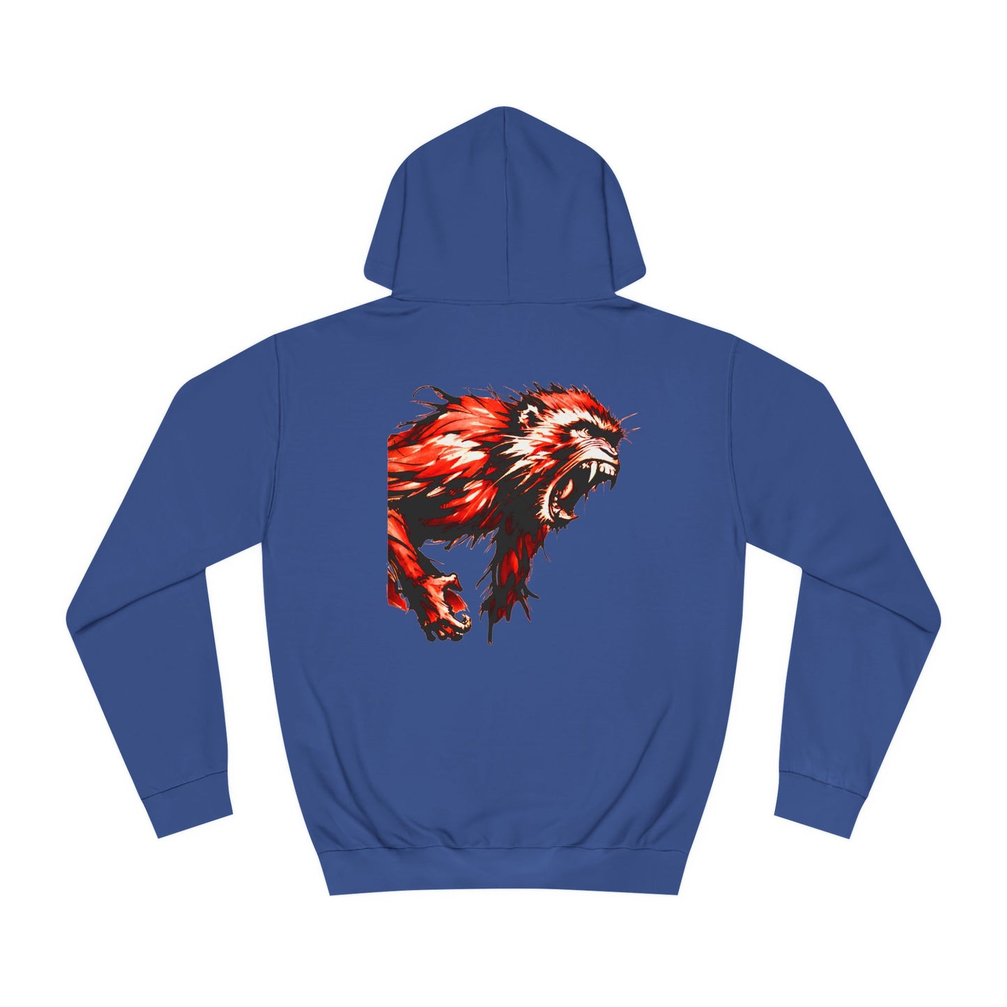 Macaque Hoodies - Wrath Sumi-e Red (back)