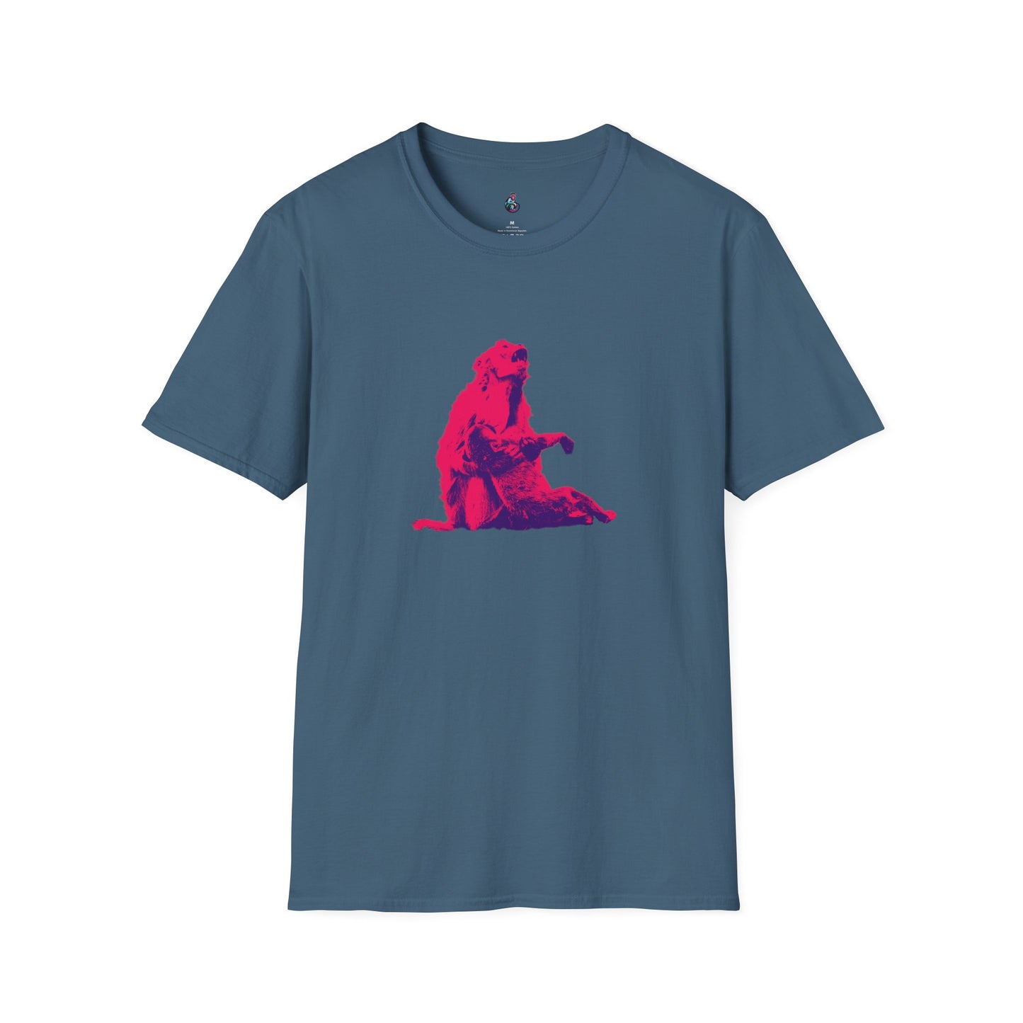 Macaque Tees - Macaque della Pieta Hot Pink