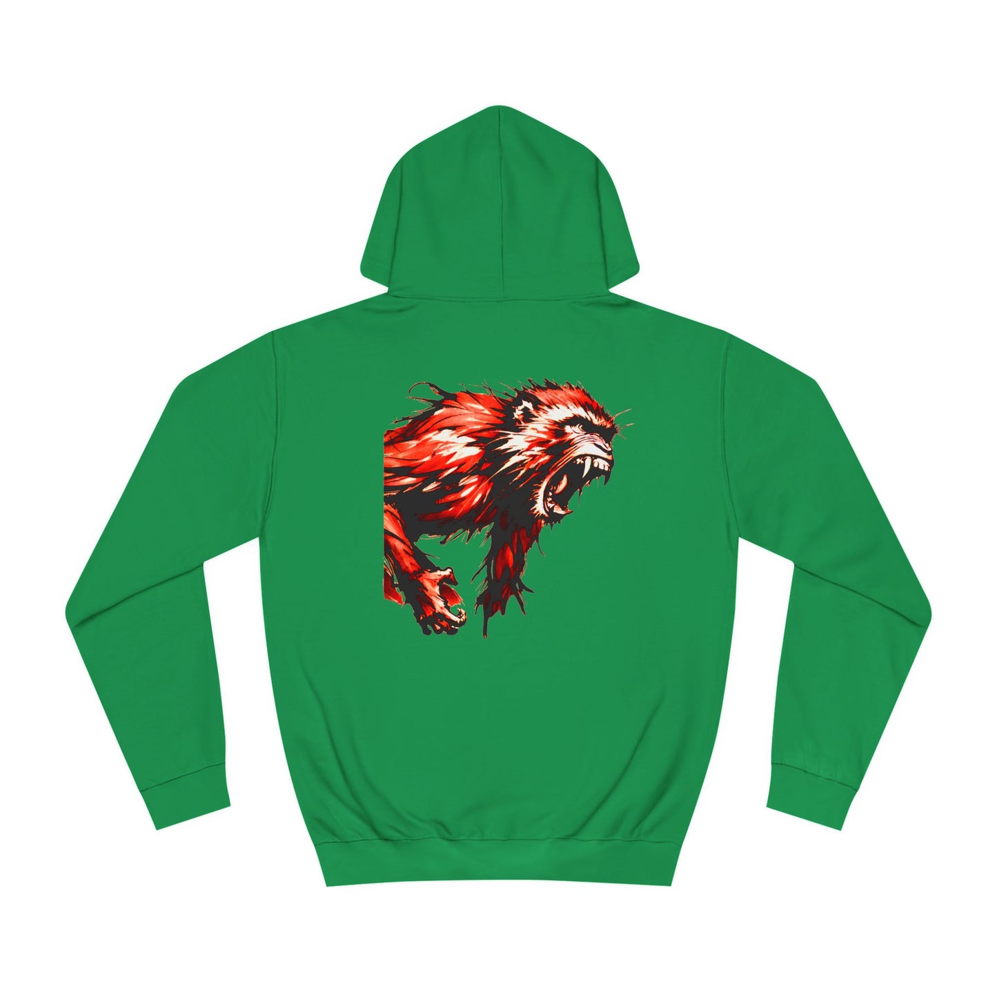 Macaque Hoodies - Wrath Sumi-e Red (back)