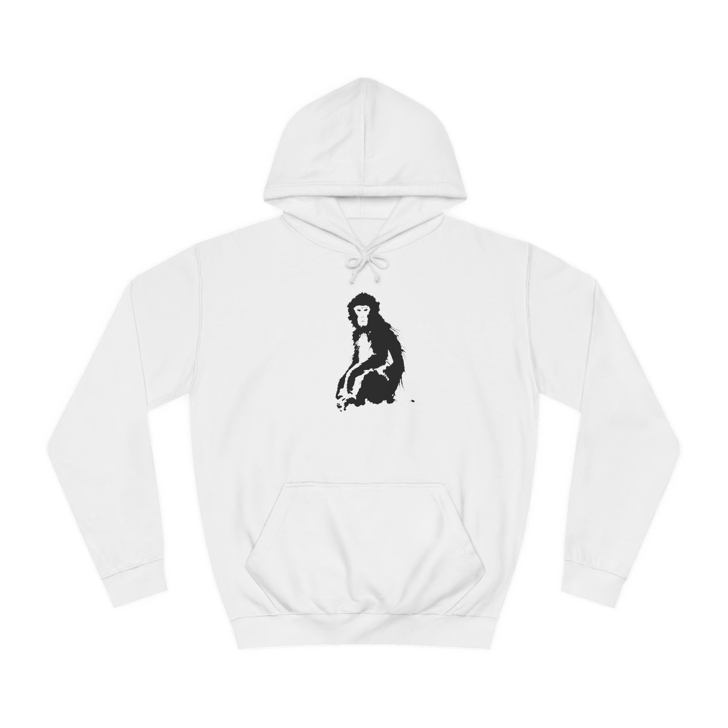Macaque Hoodies - Tranquil Sumi-e Macaque