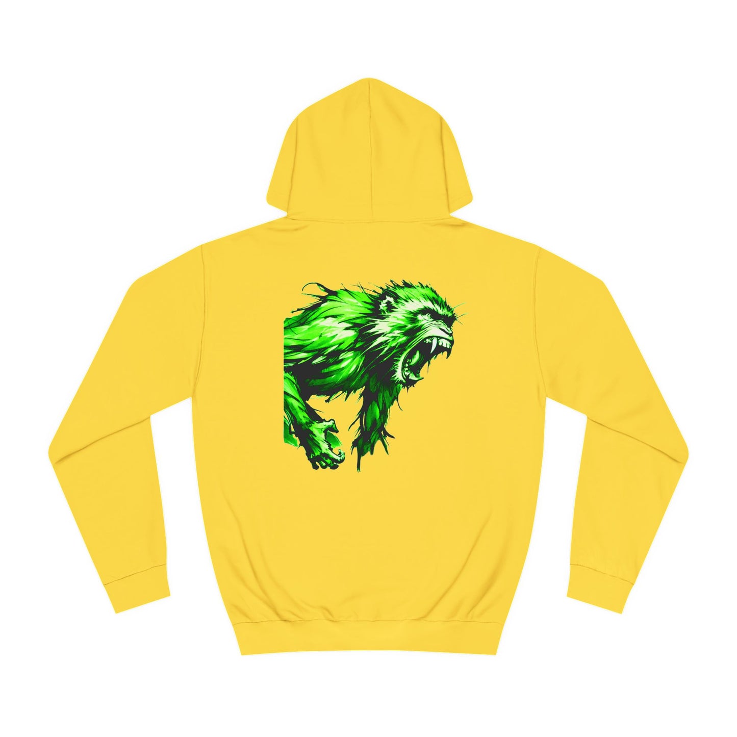 Macaque Hoodies - Wrath Sumi-e Green (back)