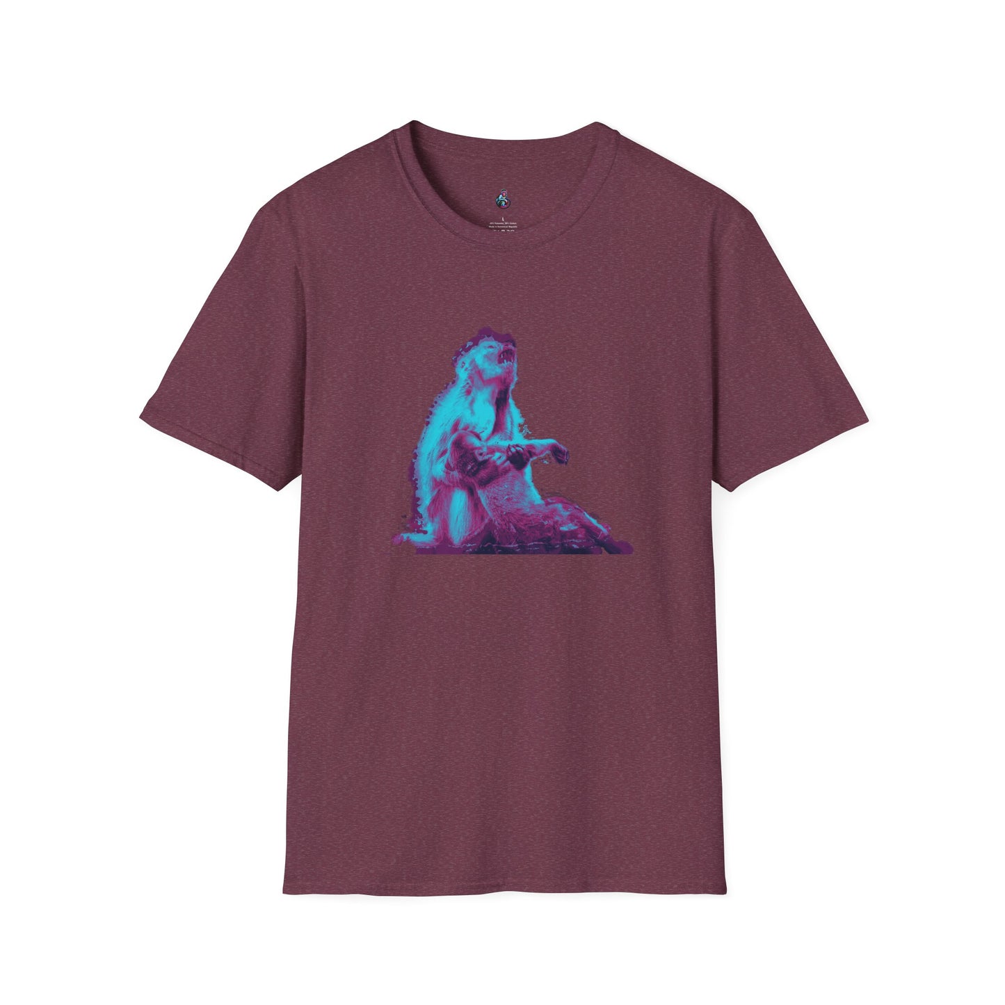 Macaque Tees - Macaque della Pieta Blue