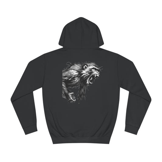 Macaque Hoodies - Wrath Sumi-e Monochrome (back)