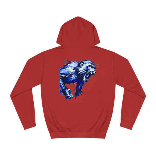 Macaque Hoodies - Wrath Sumi-e Blue (back)