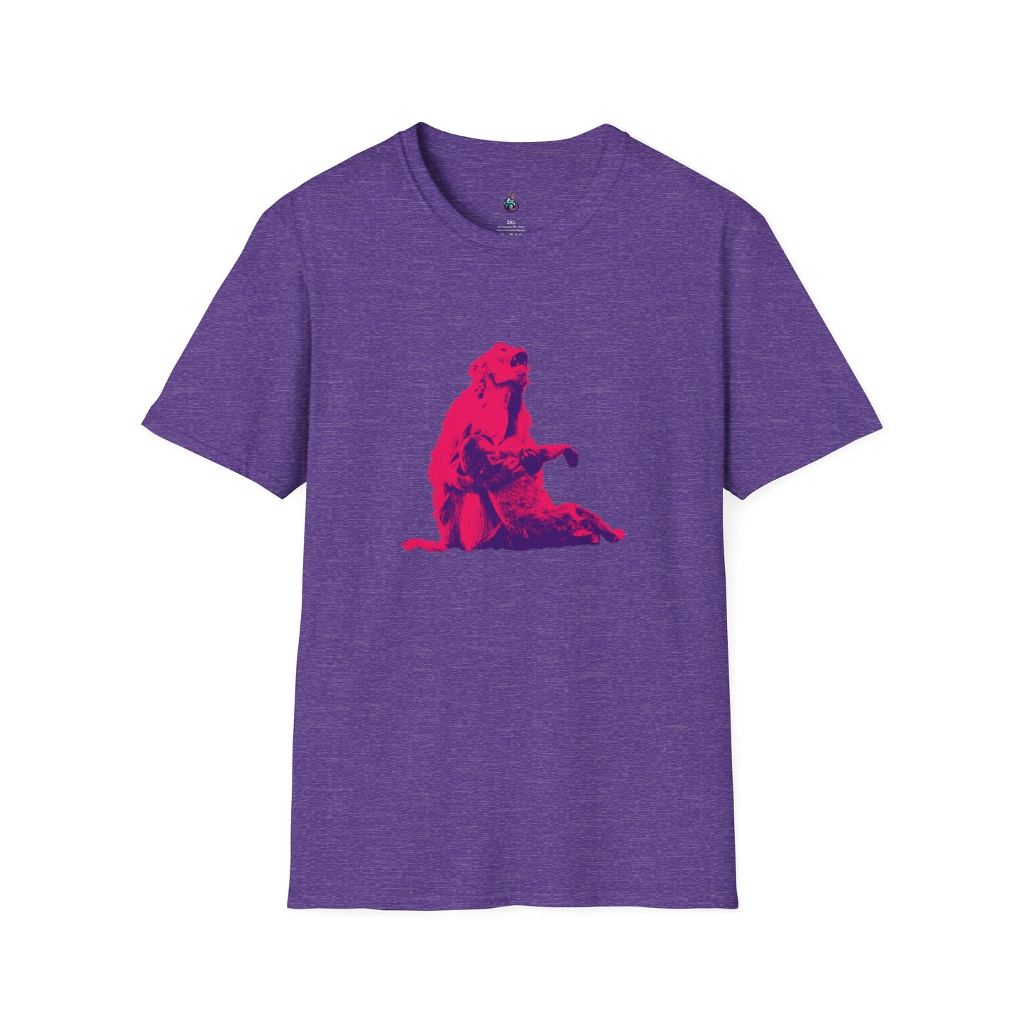 Macaque Tees - Macaque della Pieta Hot Pink