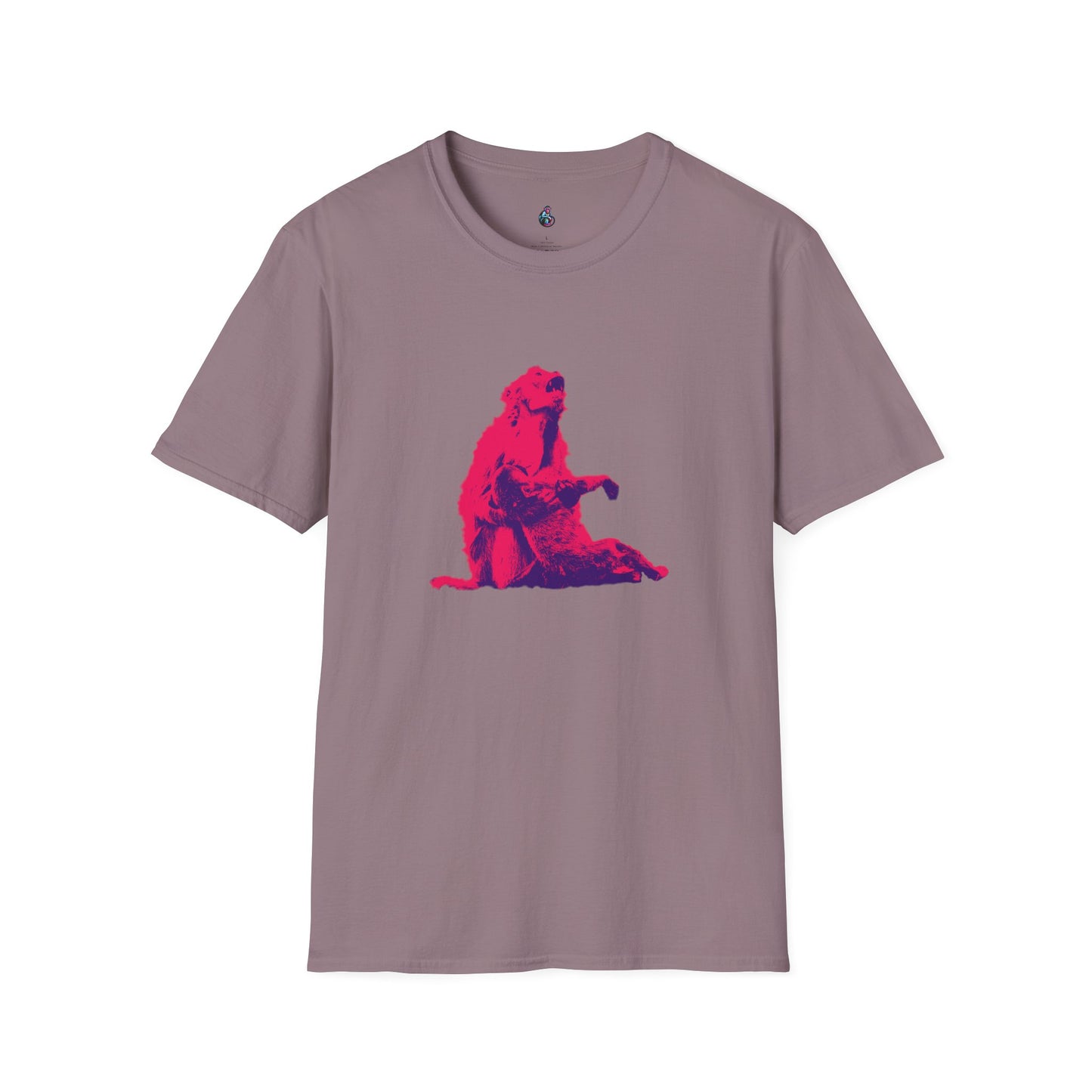 Macaque Tees - Macaque della Pieta Hot Pink