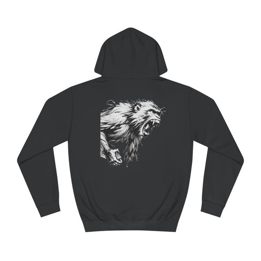 Macaque Hoodies - Wrath Sumi-e White (back)