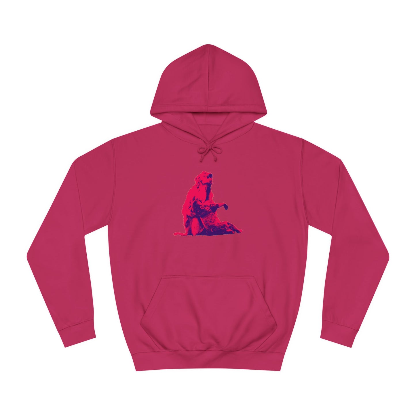 Macaque Hoodies - Macaque della Pieta Hot Pink