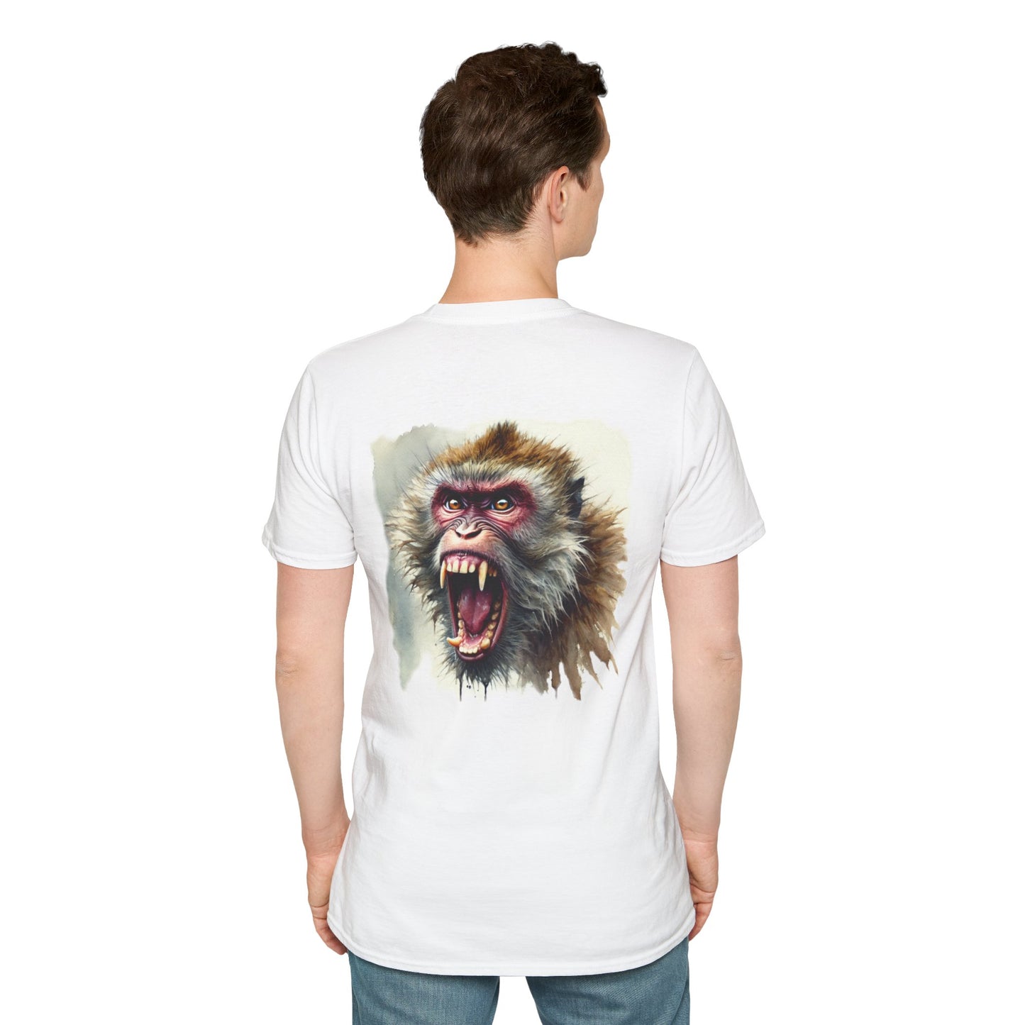 Macaque Tees - Watercolor Wrath (Back)