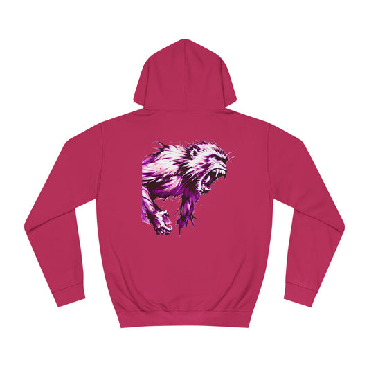 Macaque Hoodies - Wrath Sumi-e Pink (back)