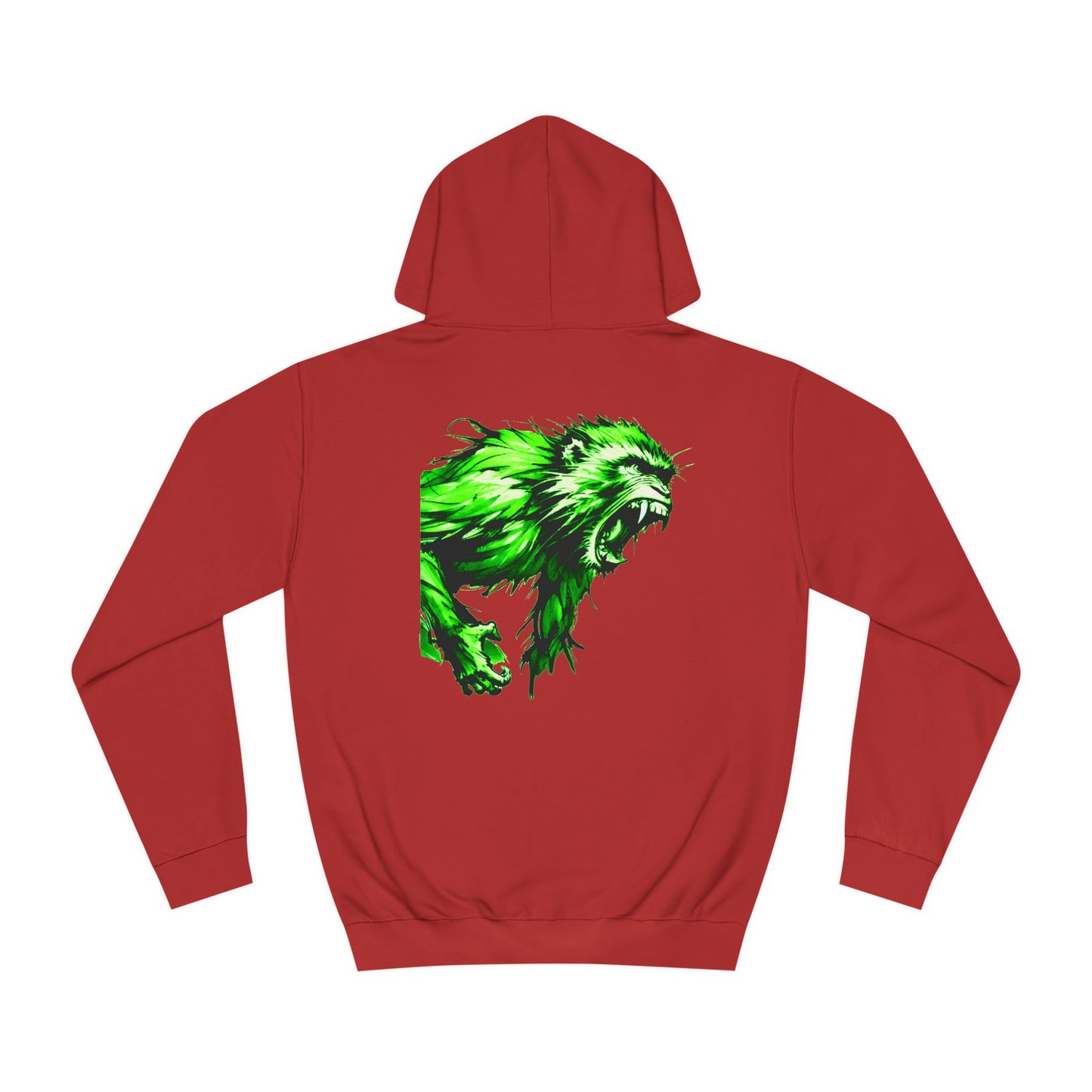 Macaque Hoodies - Wrath Sumi-e Green (back)