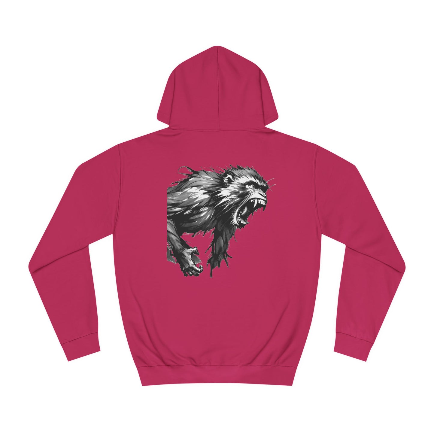 Macaque Hoodies - Wrath Sumi-e Monochrome (back)