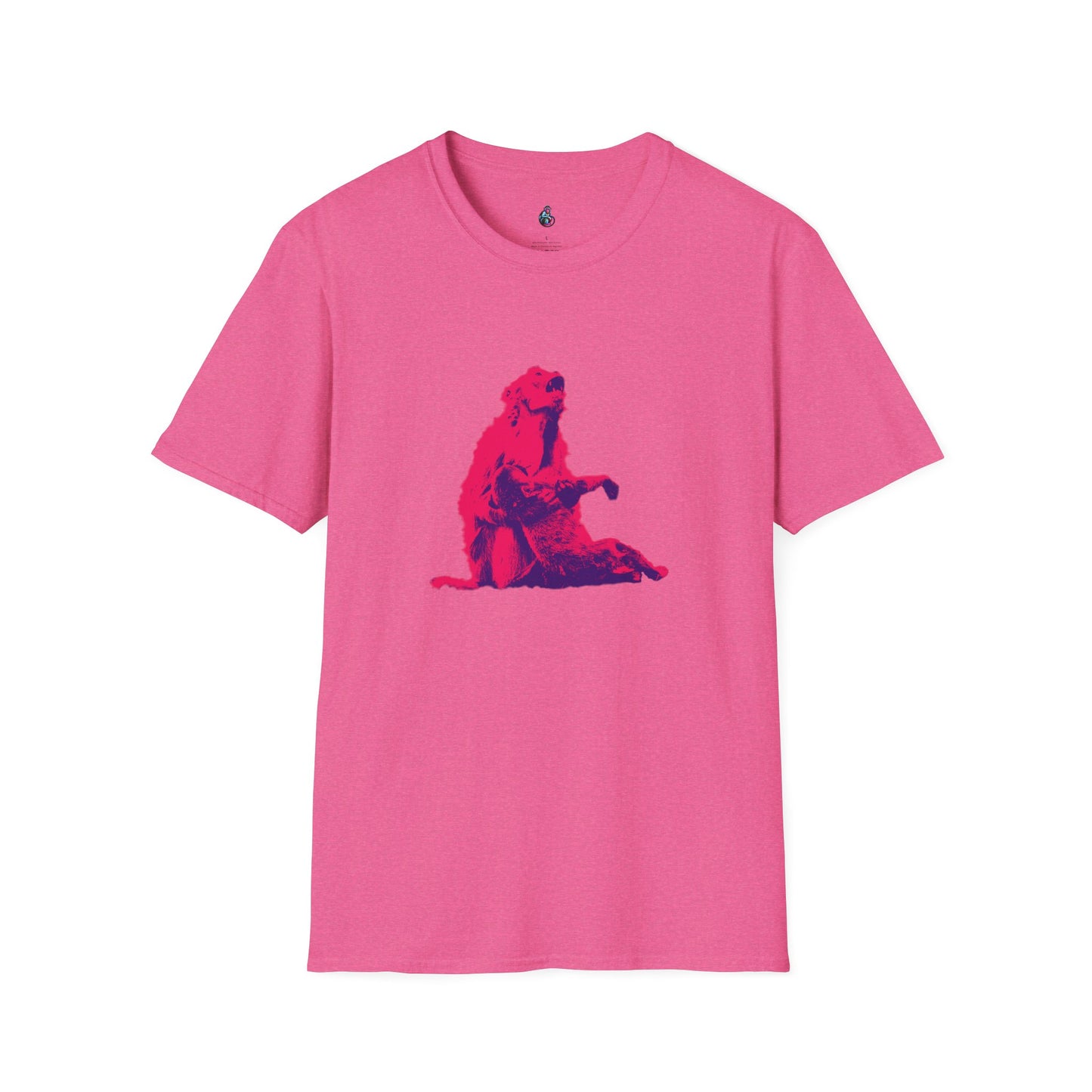 Macaque Tees - Macaque della Pieta Hot Pink