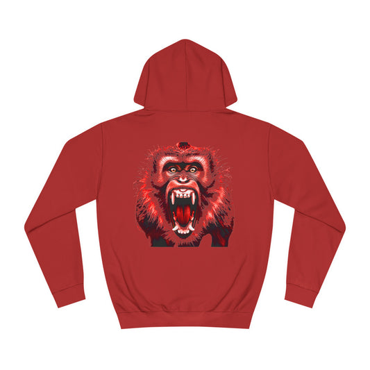 Macaque Hoodies - Unhinged Red