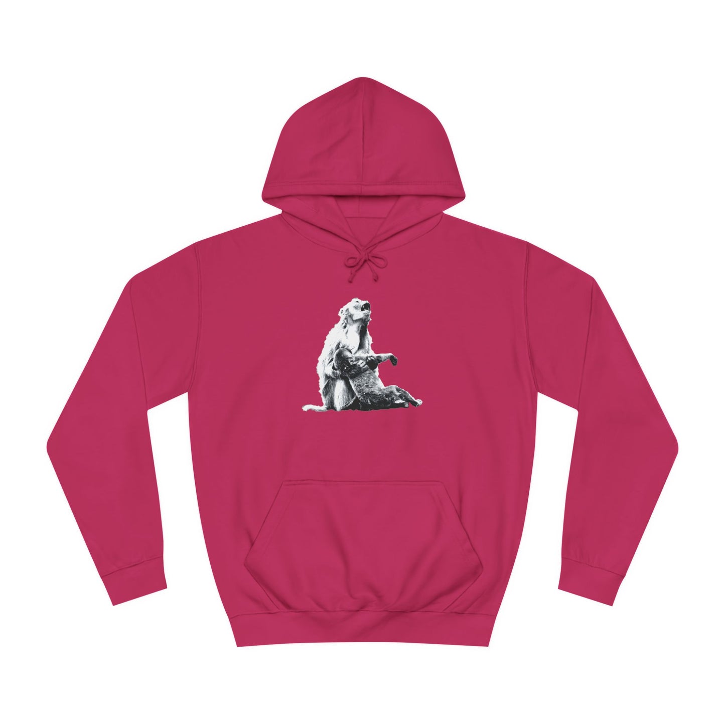 Macaque Hoodies - Macaque della Pieta Monochrome