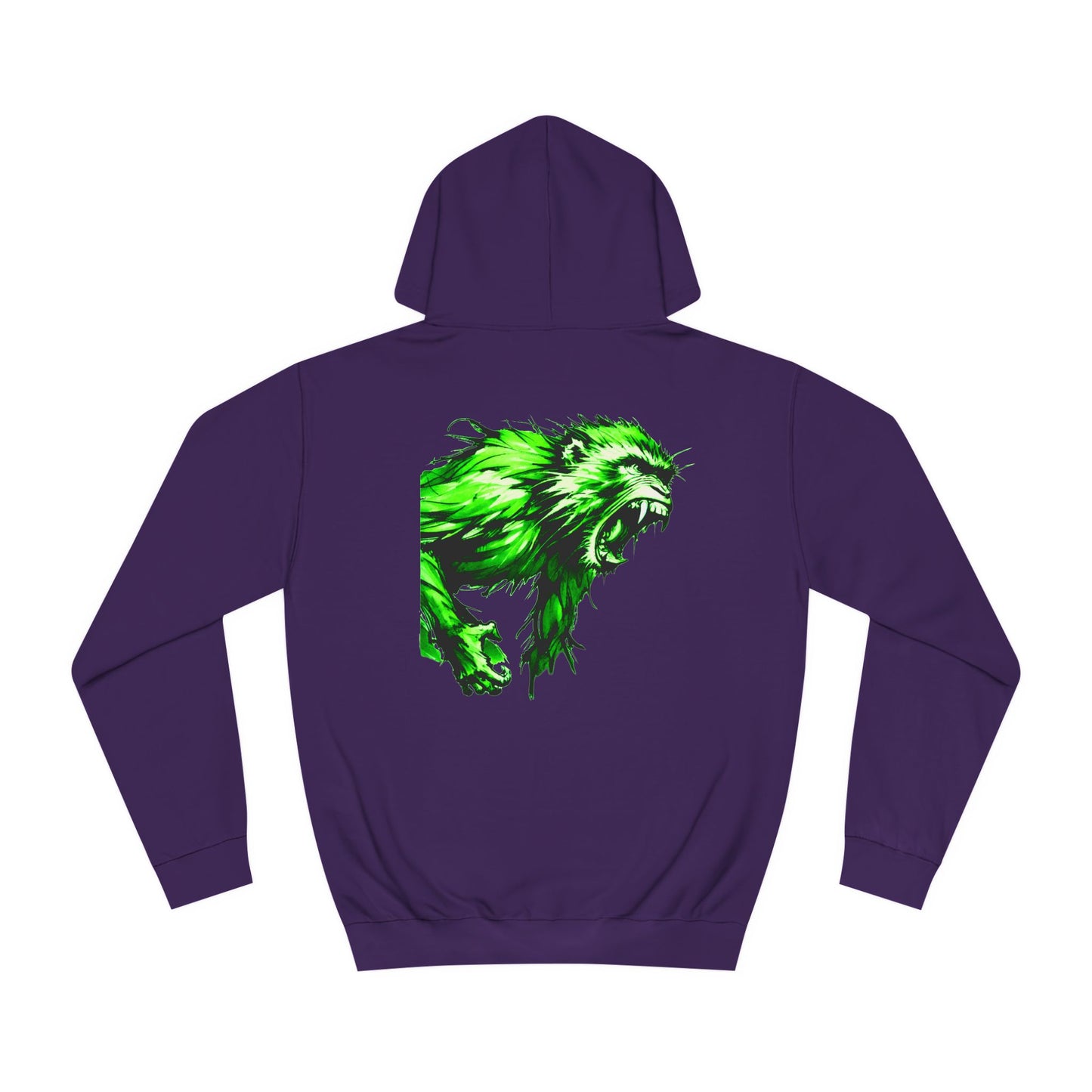Macaque Hoodies - Wrath Sumi-e Green (back)