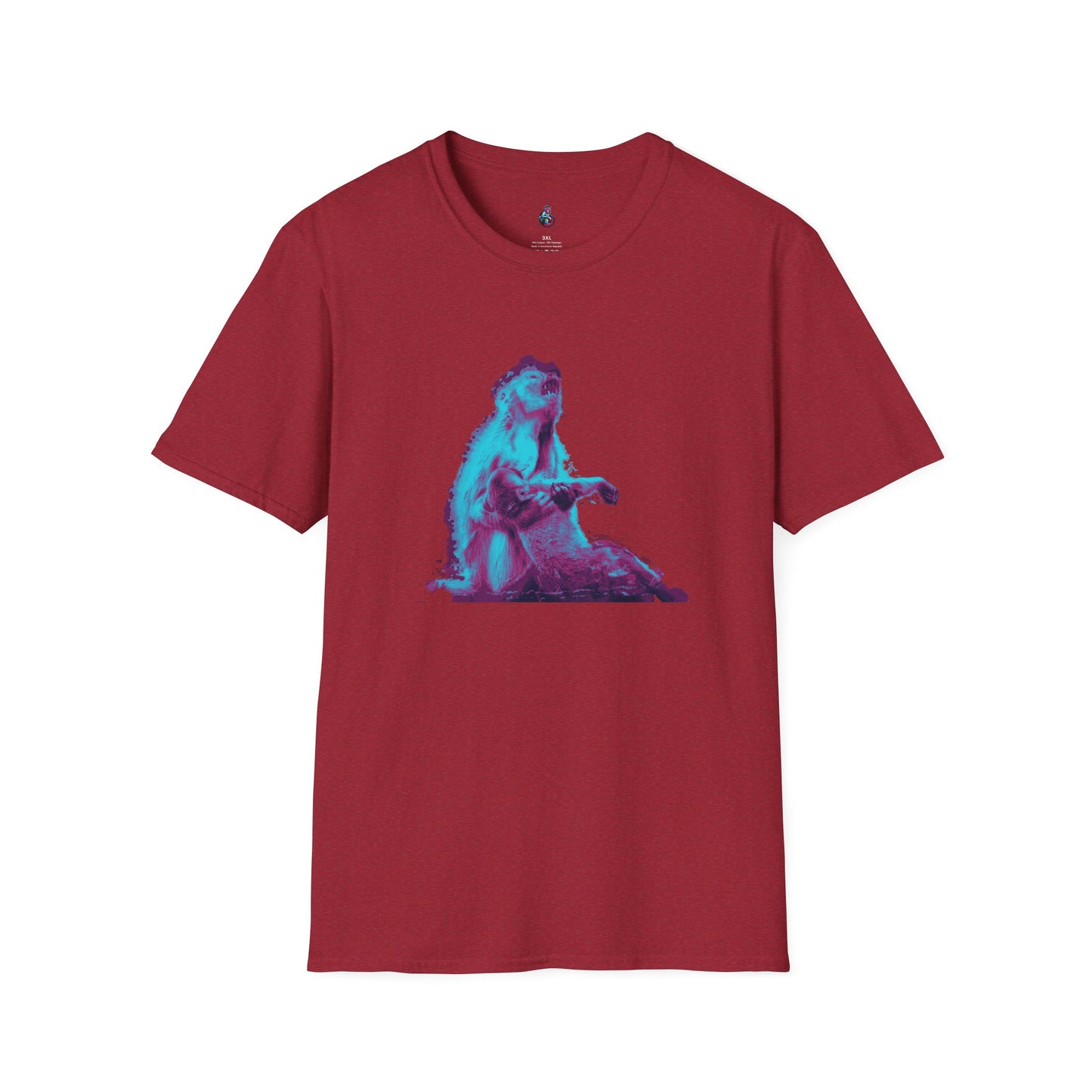 Macaque Tees - Macaque della Pieta Blue