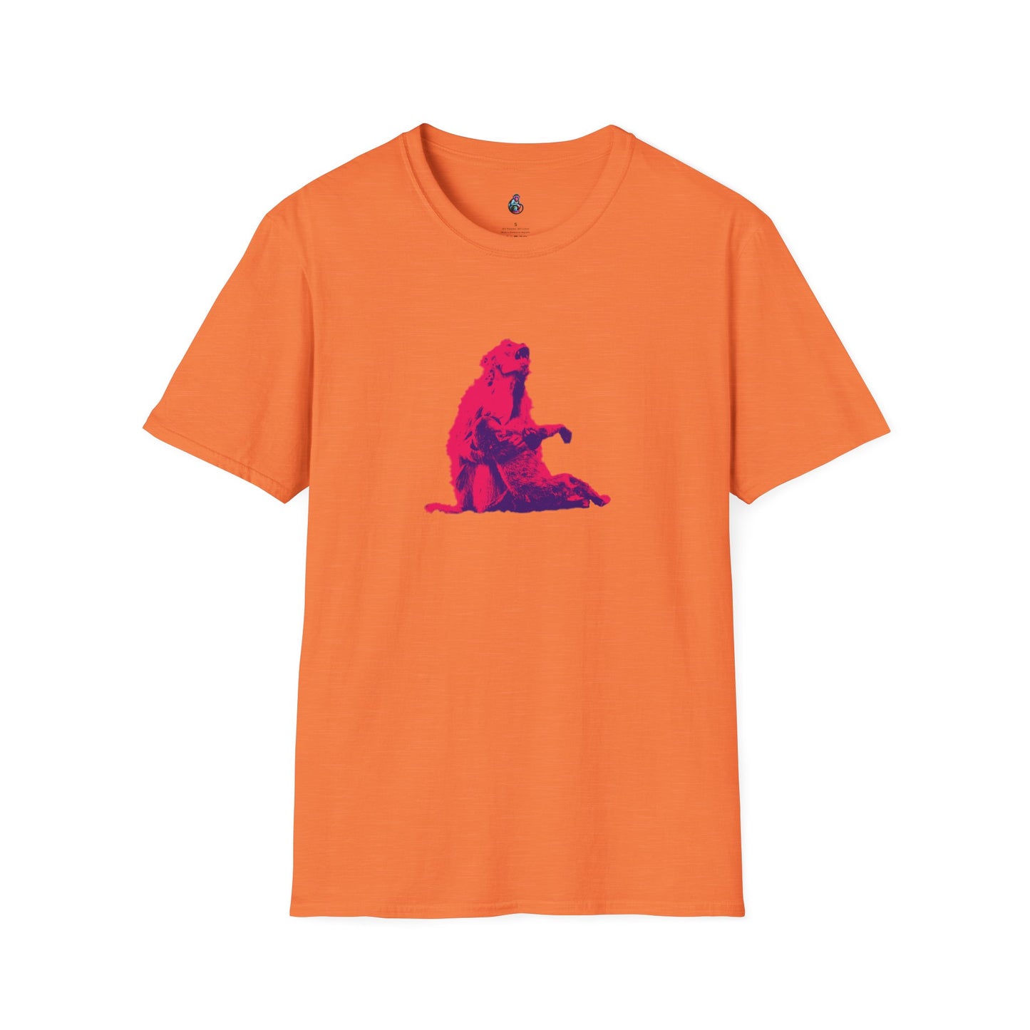 Macaque Tees - Macaque della Pieta Hot Pink