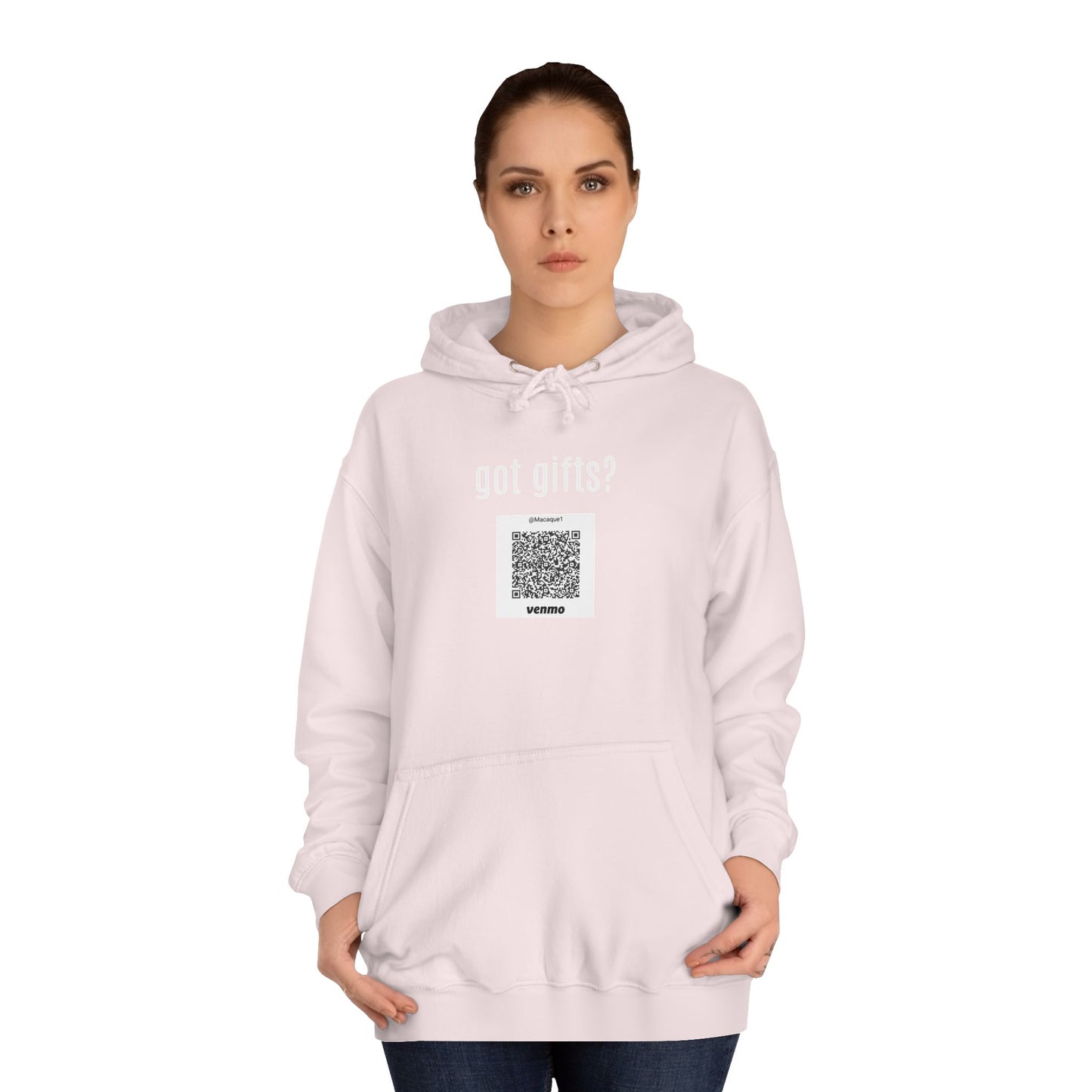 Macaque Hoodies - got gifts? (QR front)
