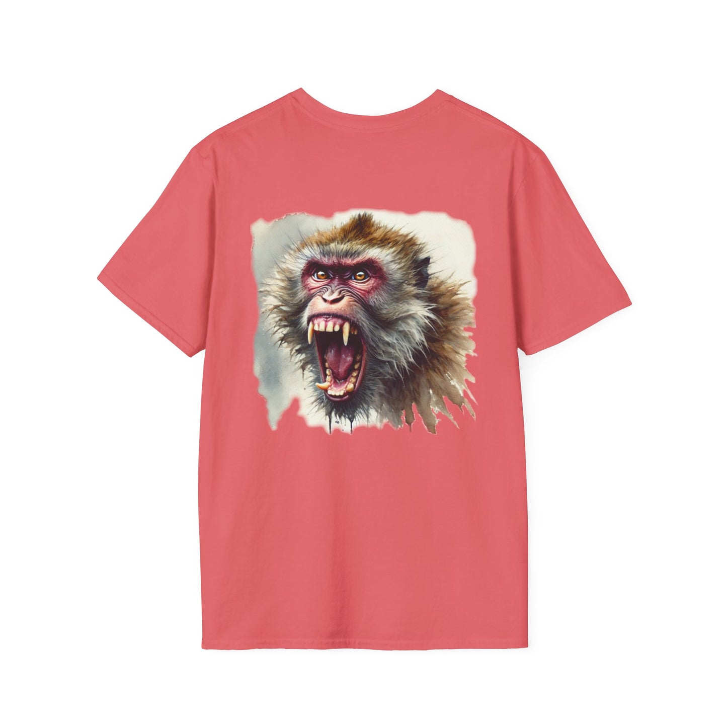 Macaque Tees - Watercolor Wrath (Back)
