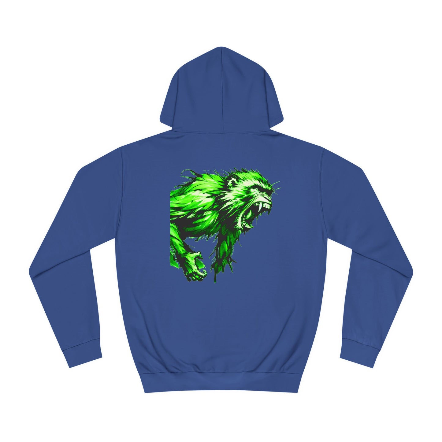 Macaque Hoodies - Wrath Sumi-e Green (back)