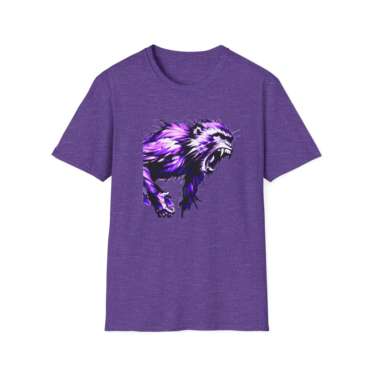 Macaque Tees - Wrath Sumi-e Purple (front)