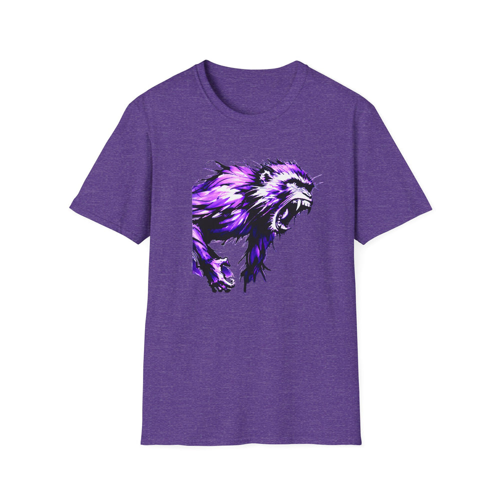 Macaque Tees - Wrath Sumi-e Purple (front)