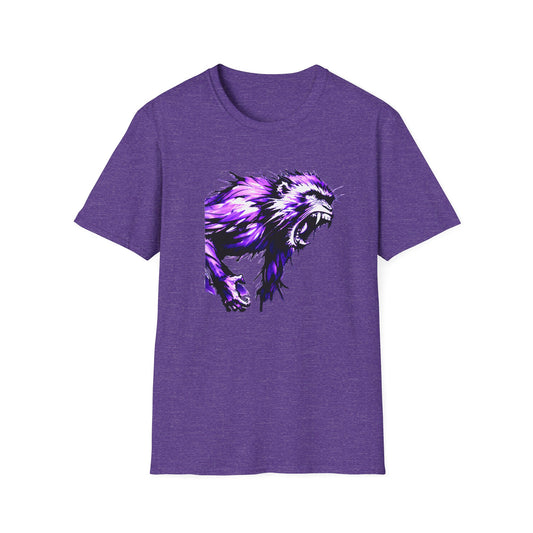 Macaque Tees - Wrath Sumi-e Purple (front)