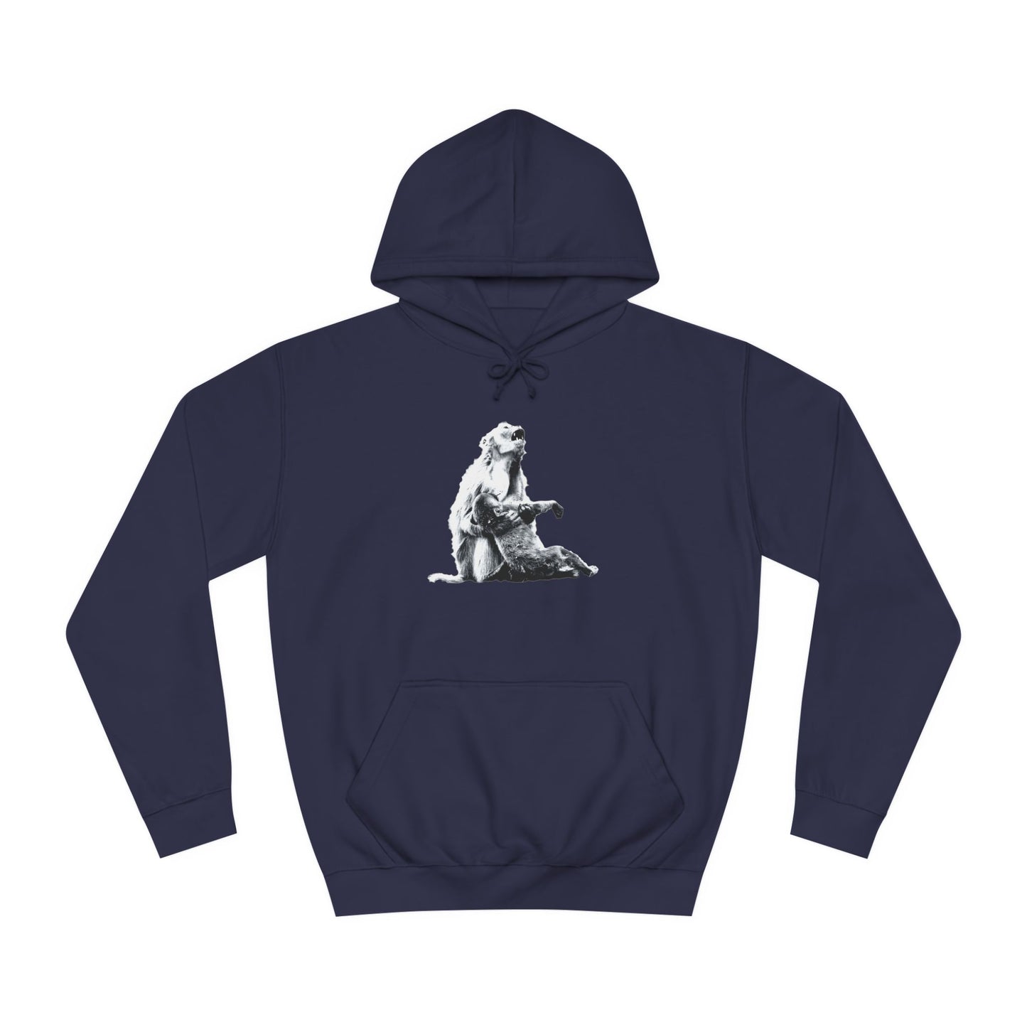 Macaque Hoodies - Macaque della Pieta Monochrome