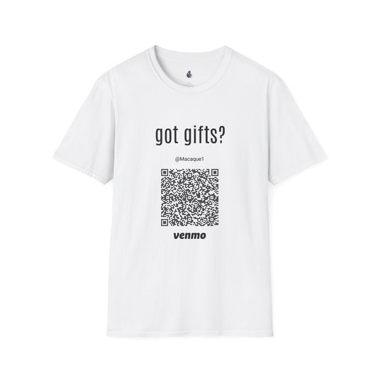 Macaque Tees - got gifts? (QR front)
