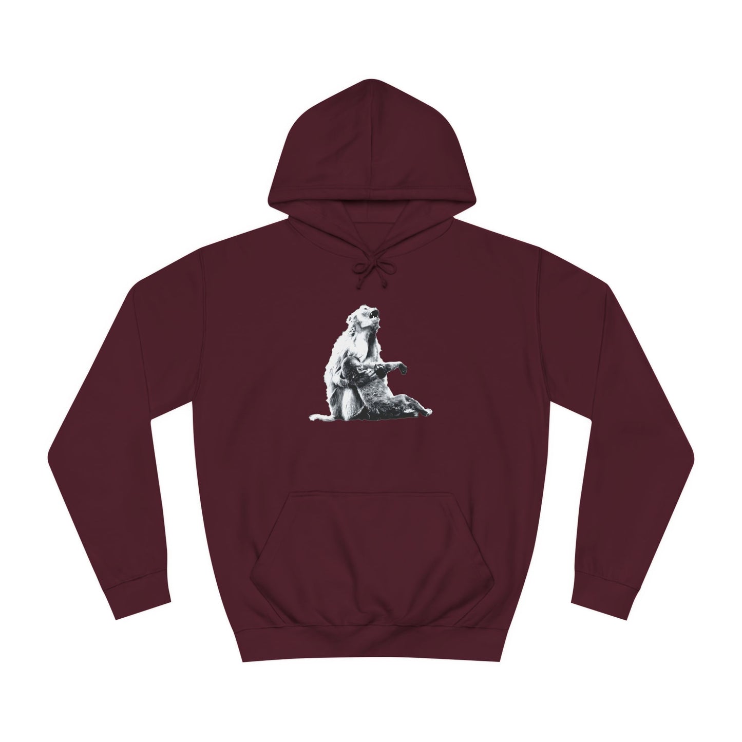 Macaque Hoodies - Macaque della Pieta Monochrome