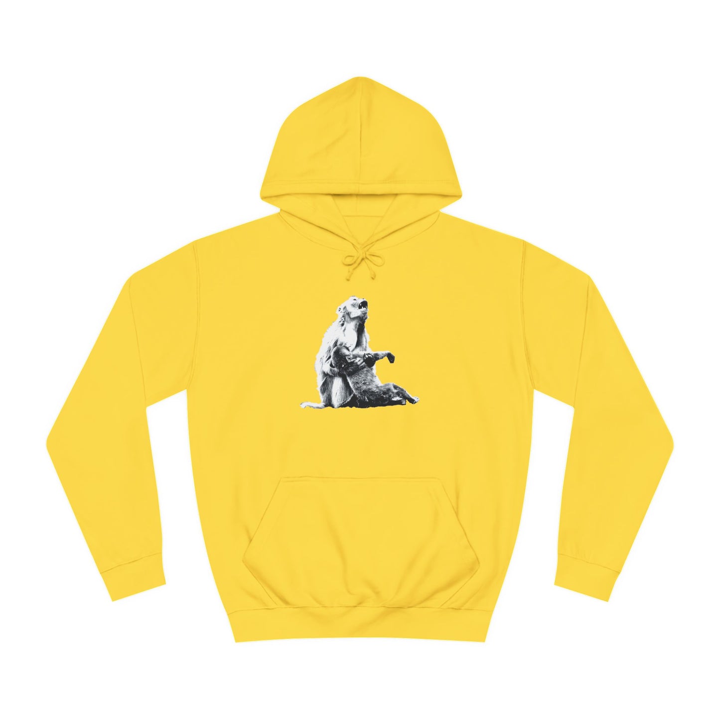 Macaque Hoodies - Macaque della Pieta Monochrome