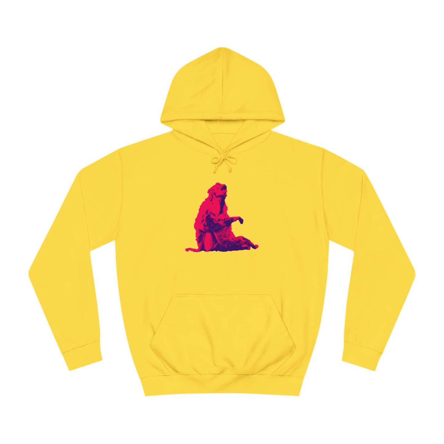 Macaque Hoodies - Macaque della Pieta Hot Pink