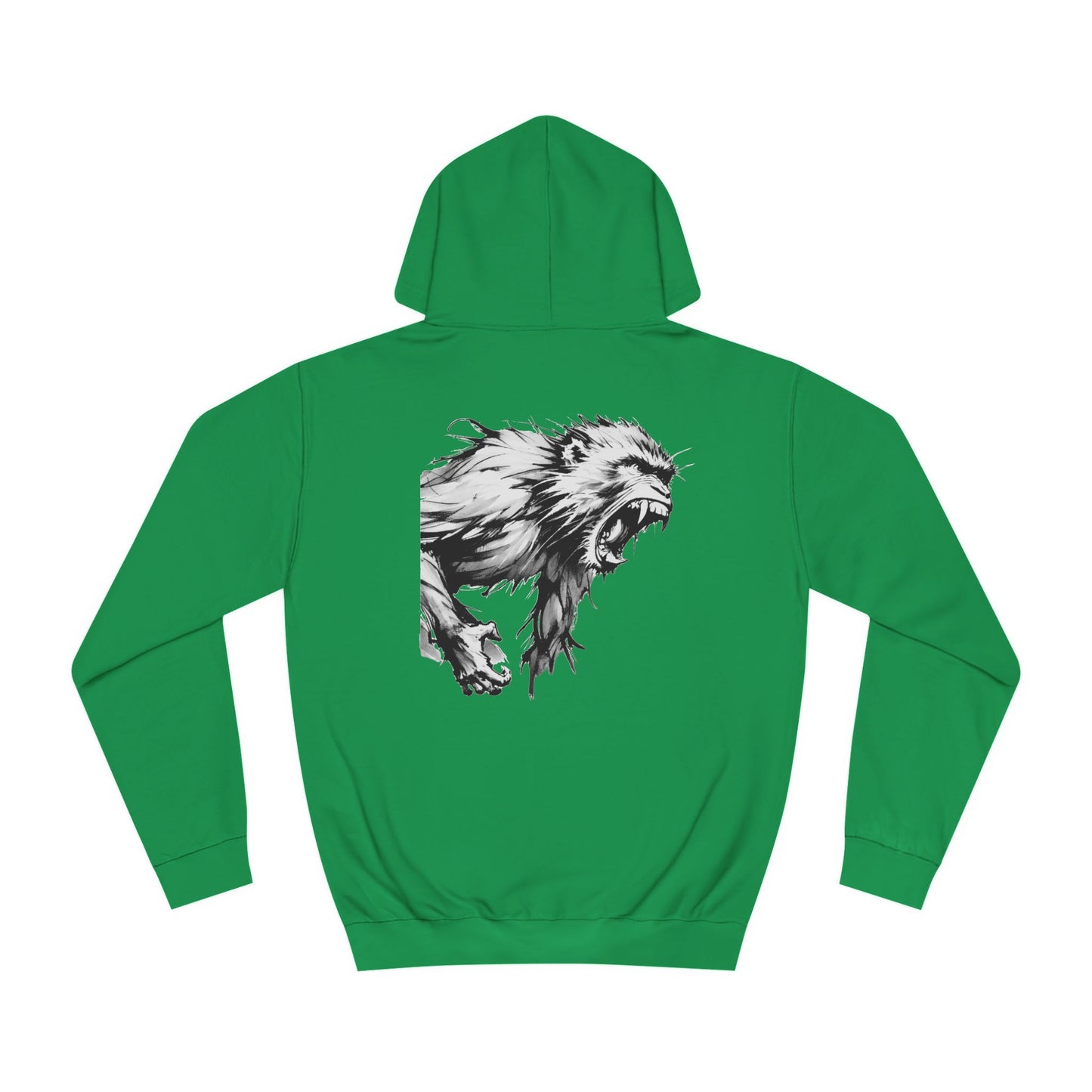 Macaque Hoodies - Wrath Sumi-e White (back)