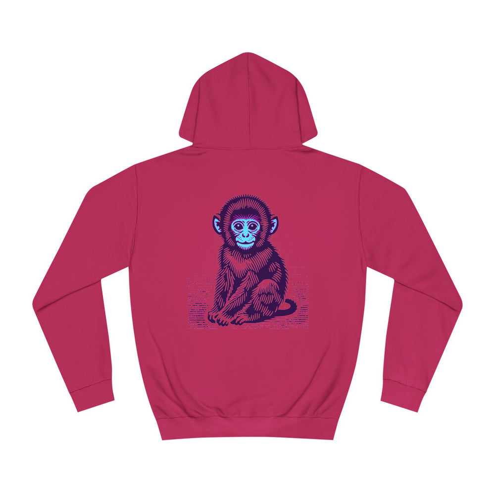 Macaque Hoodies - Lil Macaque Pinkish