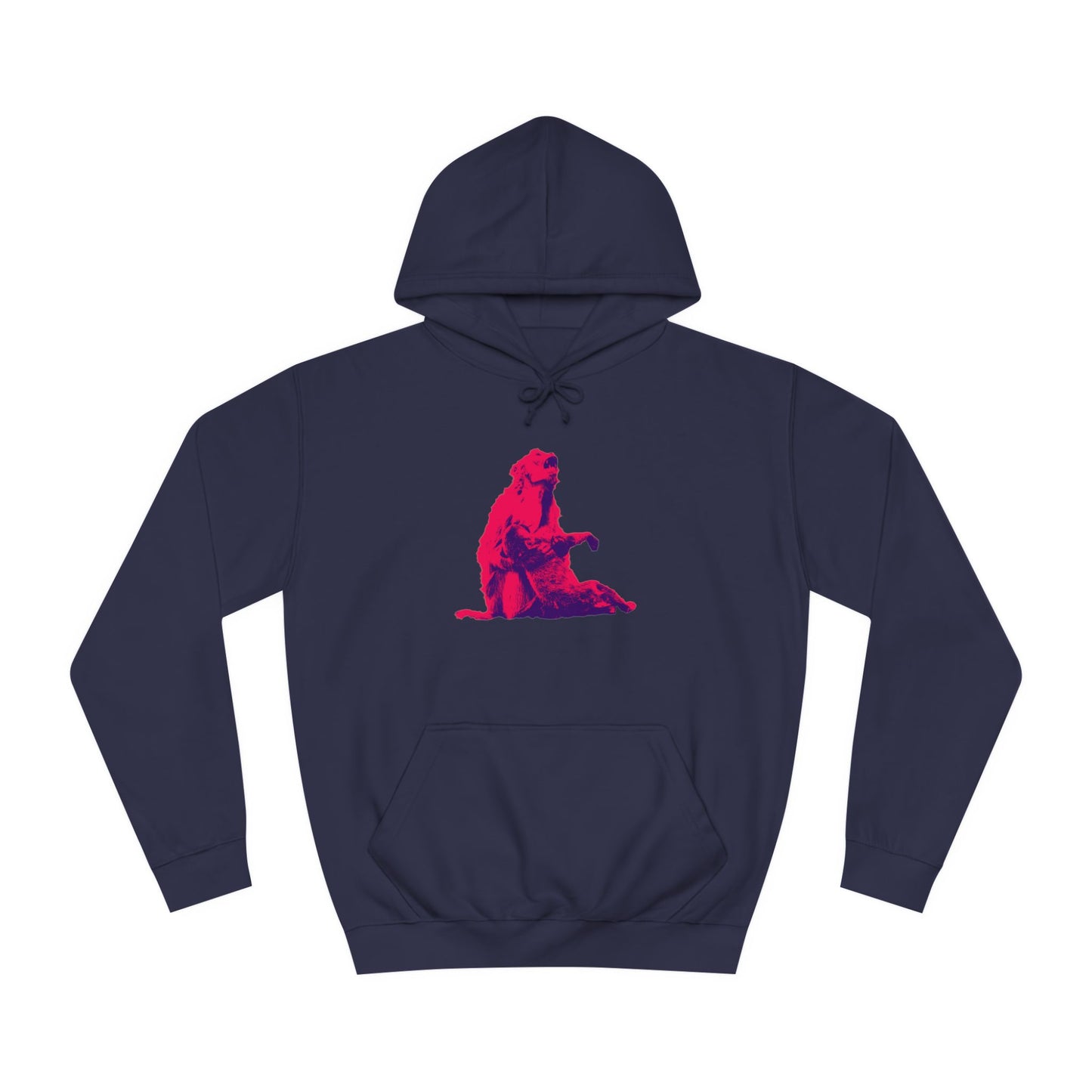 Macaque Hoodies - Macaque della Pieta Hot Pink