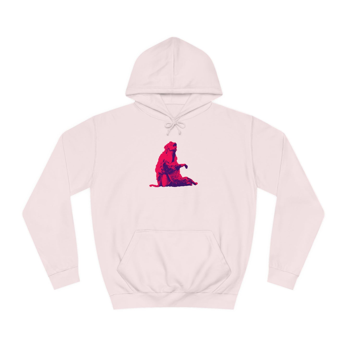 Macaque Hoodies - Macaque della Pieta Hot Pink