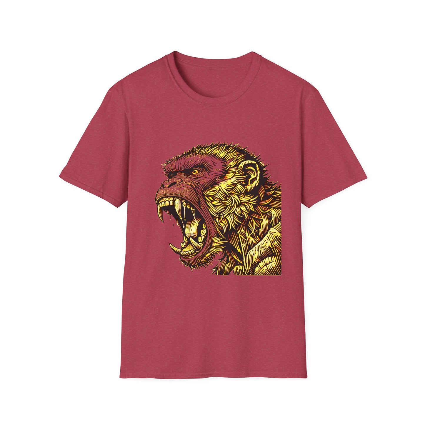 Macaque Tees - Wrath Block Yellow