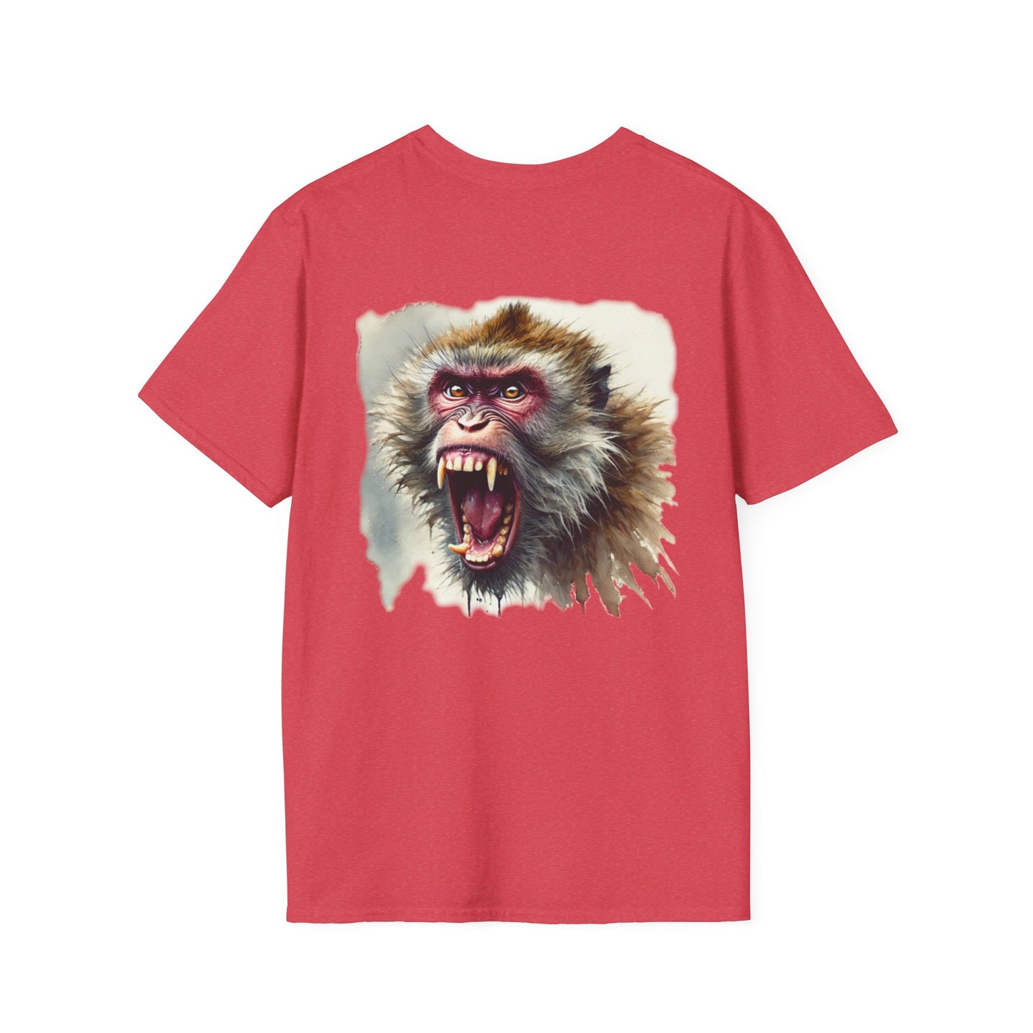 Macaque Tees - Watercolor Wrath (Back)