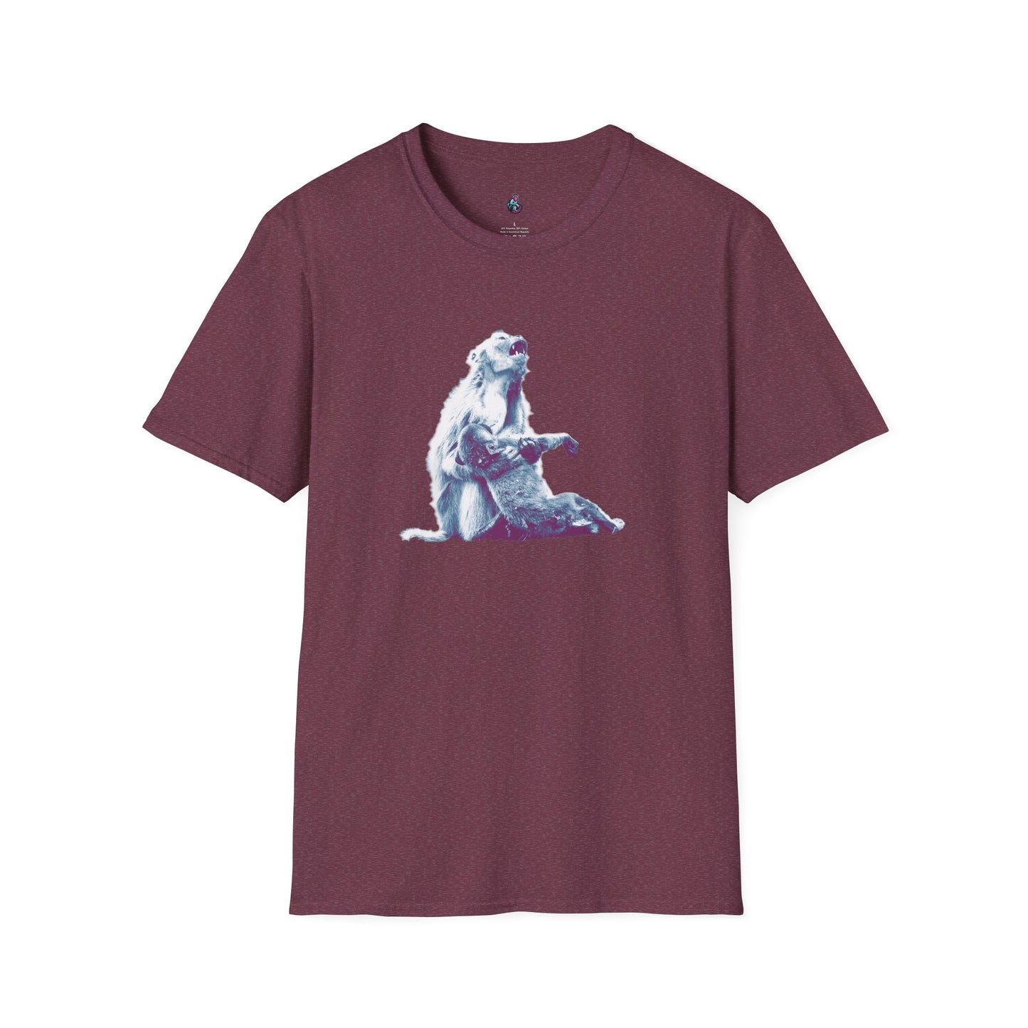 Macaque Tees - Macaque della Pieta White