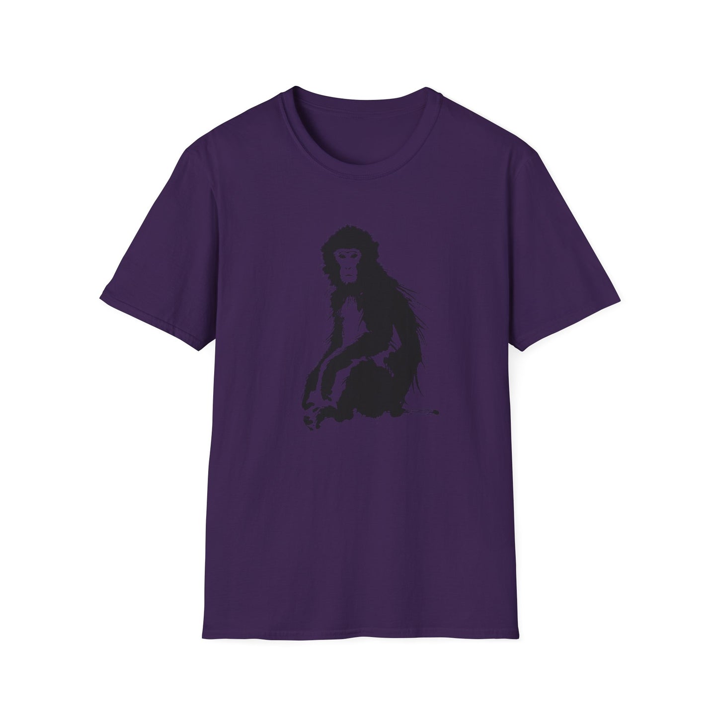 Macaque Tees - Tranquil Sumi-e Macaque