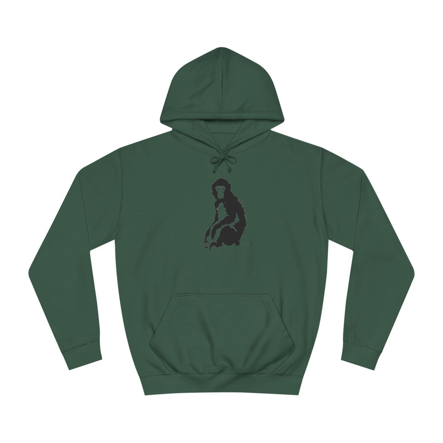 Macaque Hoodies - Tranquil Sumi-e Macaque