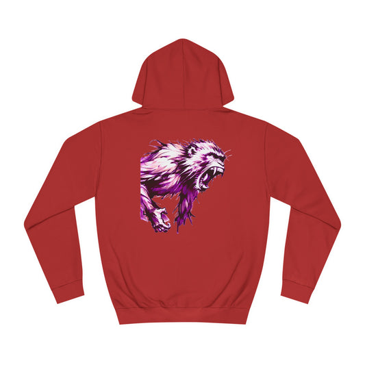 Macaque Hoodies - Wrath Sumi-e Pink (back)