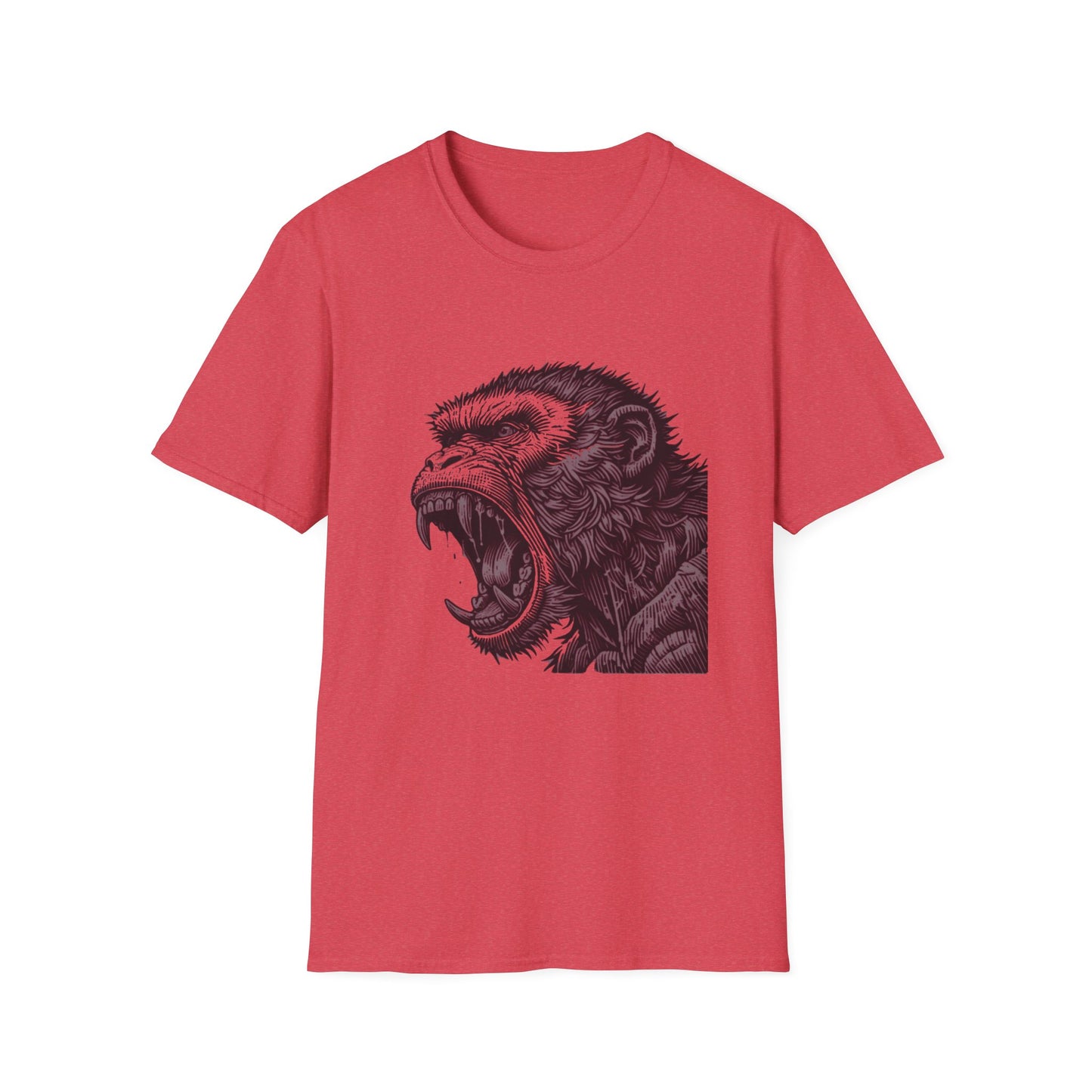 Macaque Tees - Wrath Block Red