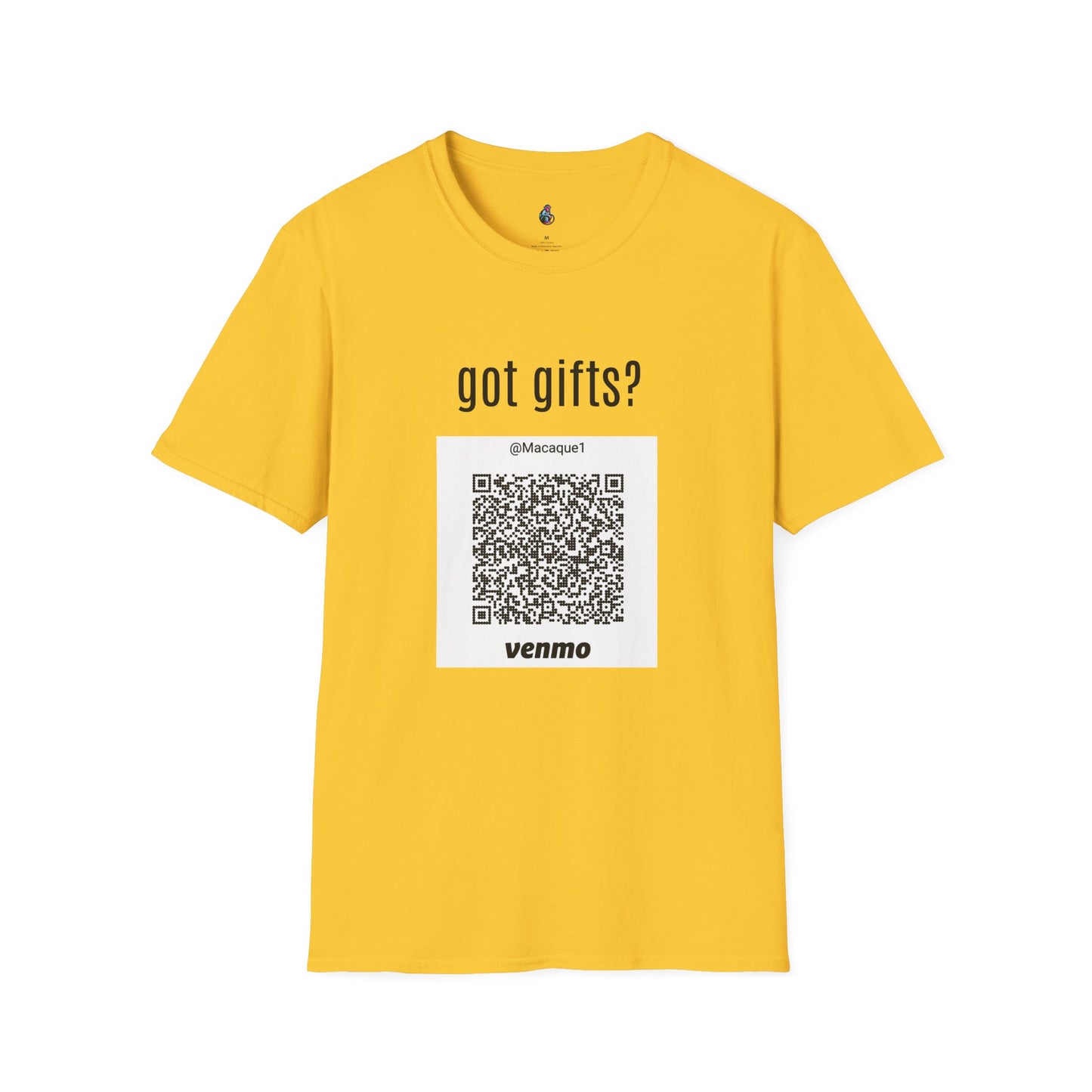 Macaque Tees - got gifts? (QR front)