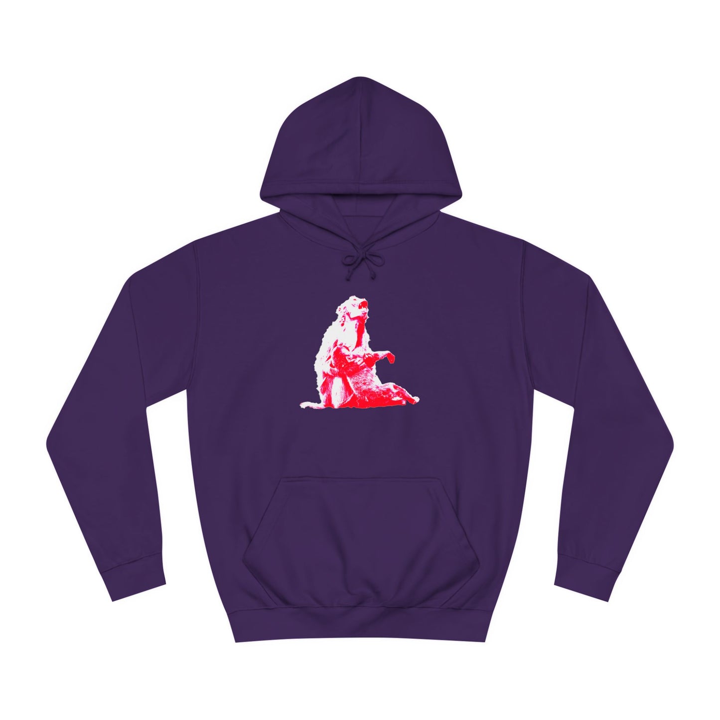 Macaque Hoodies - Macaque della Pieta Red Contrast